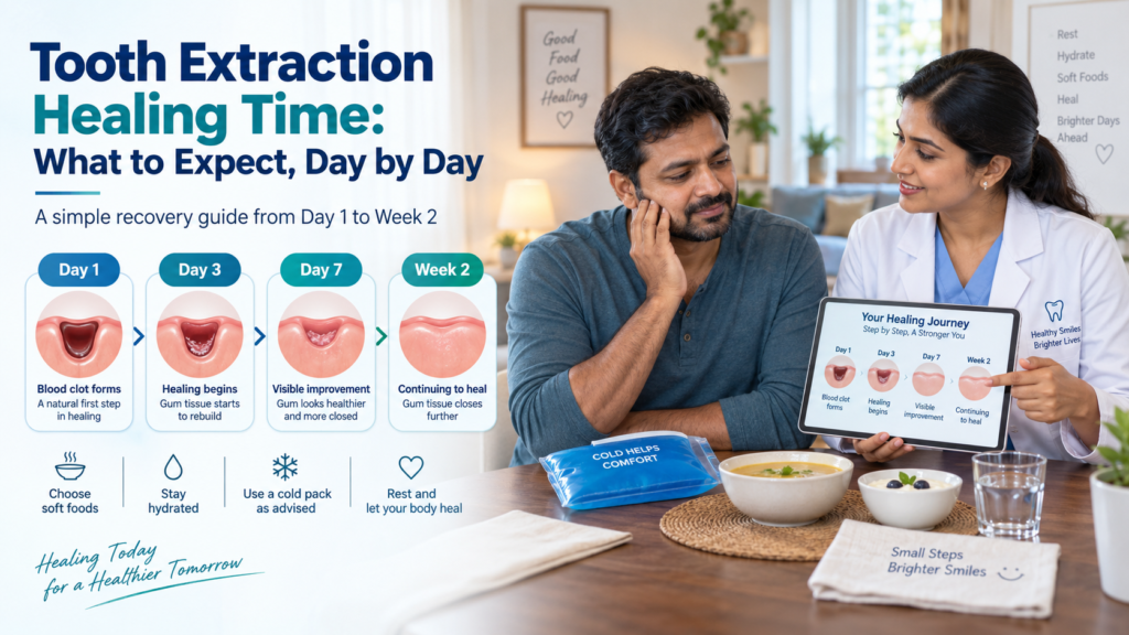 Tooth Extraction Healing Time: What to Expect, Day by Day 2 Tooth extraction healing timeline — day by day recovery stages